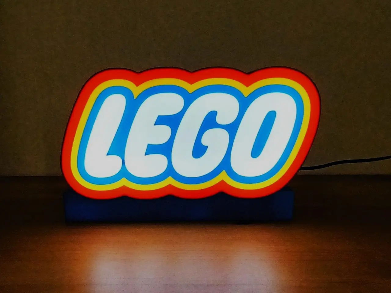 Billede 1 - LED Lampe med Logo Blå / Rød / Hvid / Gul