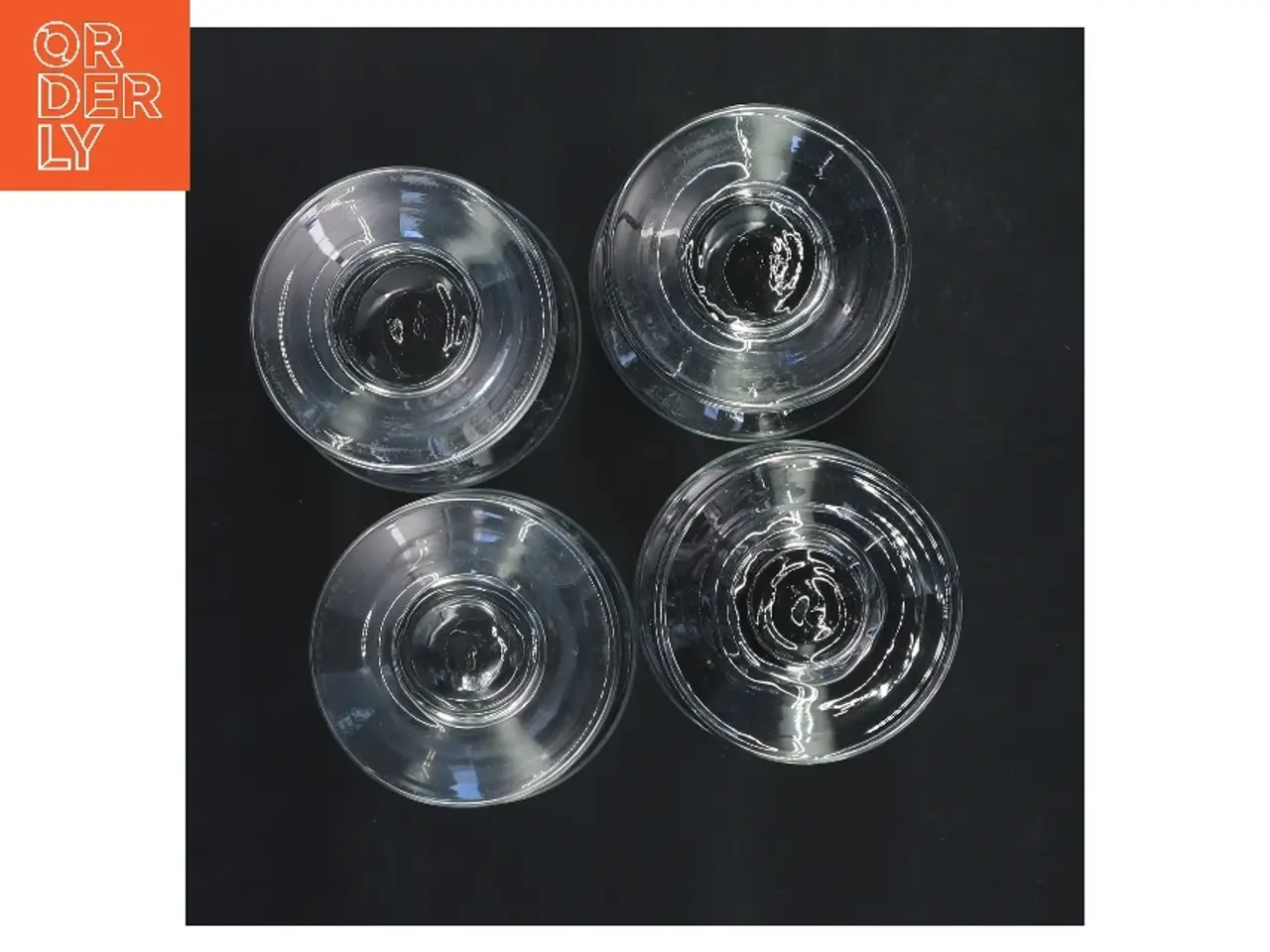 Billede 2 - 4 Hamlet Holmegaard glas (str. 4 stk Ø 7 cm længde 13,5 cm)