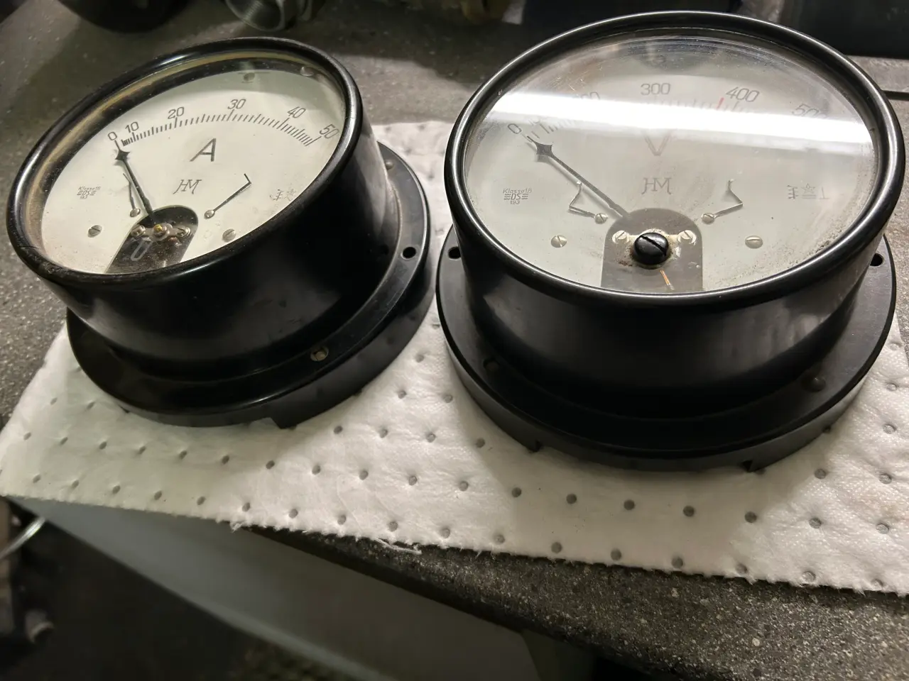 Billede 1 - Ampere- og voltmeter fejlfri