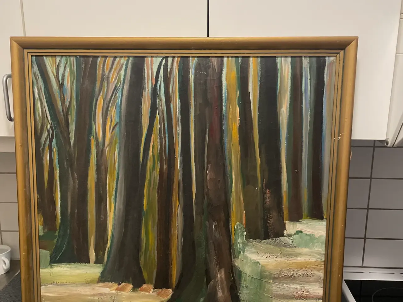 Billede 1 - Uidentificeret kunstner, olie på lærred, 64 × 65 c