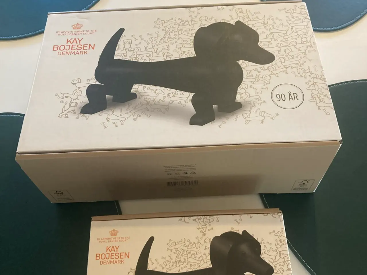 Billede 1 - Kay Bojesen gravhund stor og lille 90 års