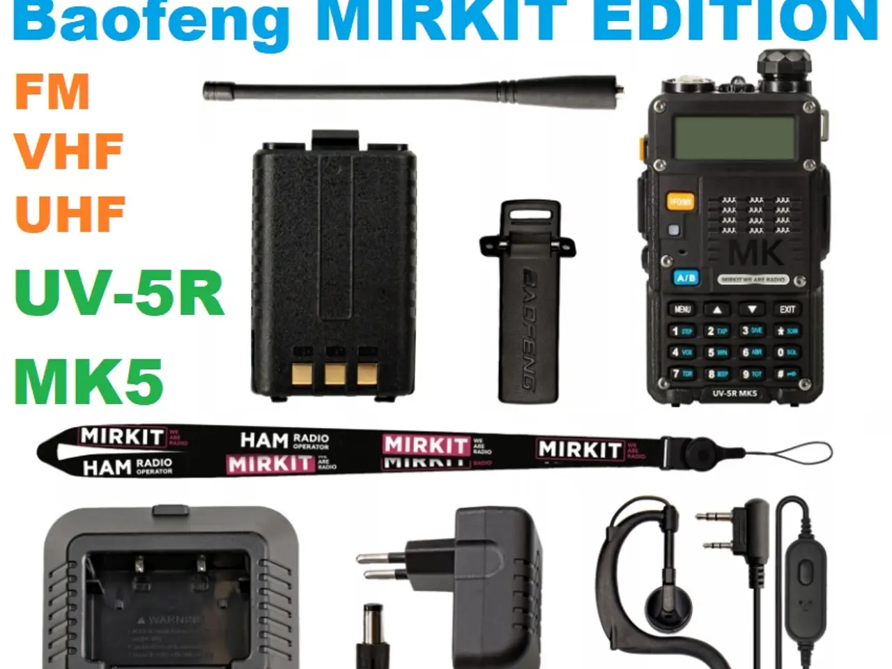 Billede 1 - NY! BaoFeng UV-5R MK5 8W MAX POWER MIRKIT EDITION