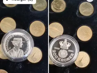 200kr Jubilæumsmønt sælges 500kr
