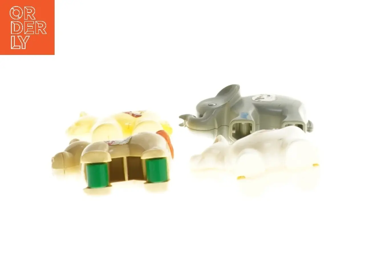 Billede 2 - Plastikdyrefigurer med hjul (str. ca. 7 cm)