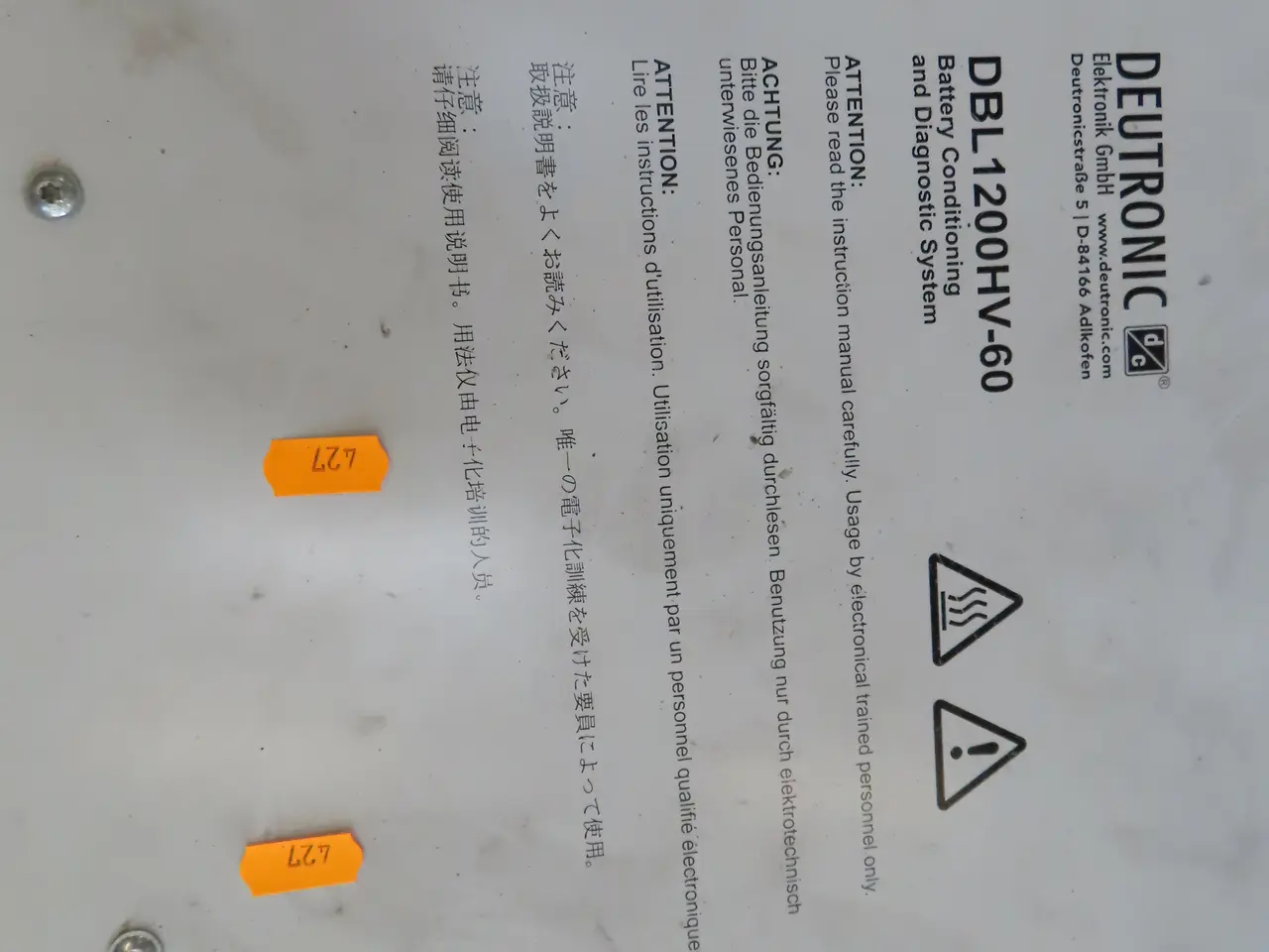 Billede 4 - Batteritester DEUTRONIC DBL1200HV-60