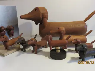 Gravhunde af træ
