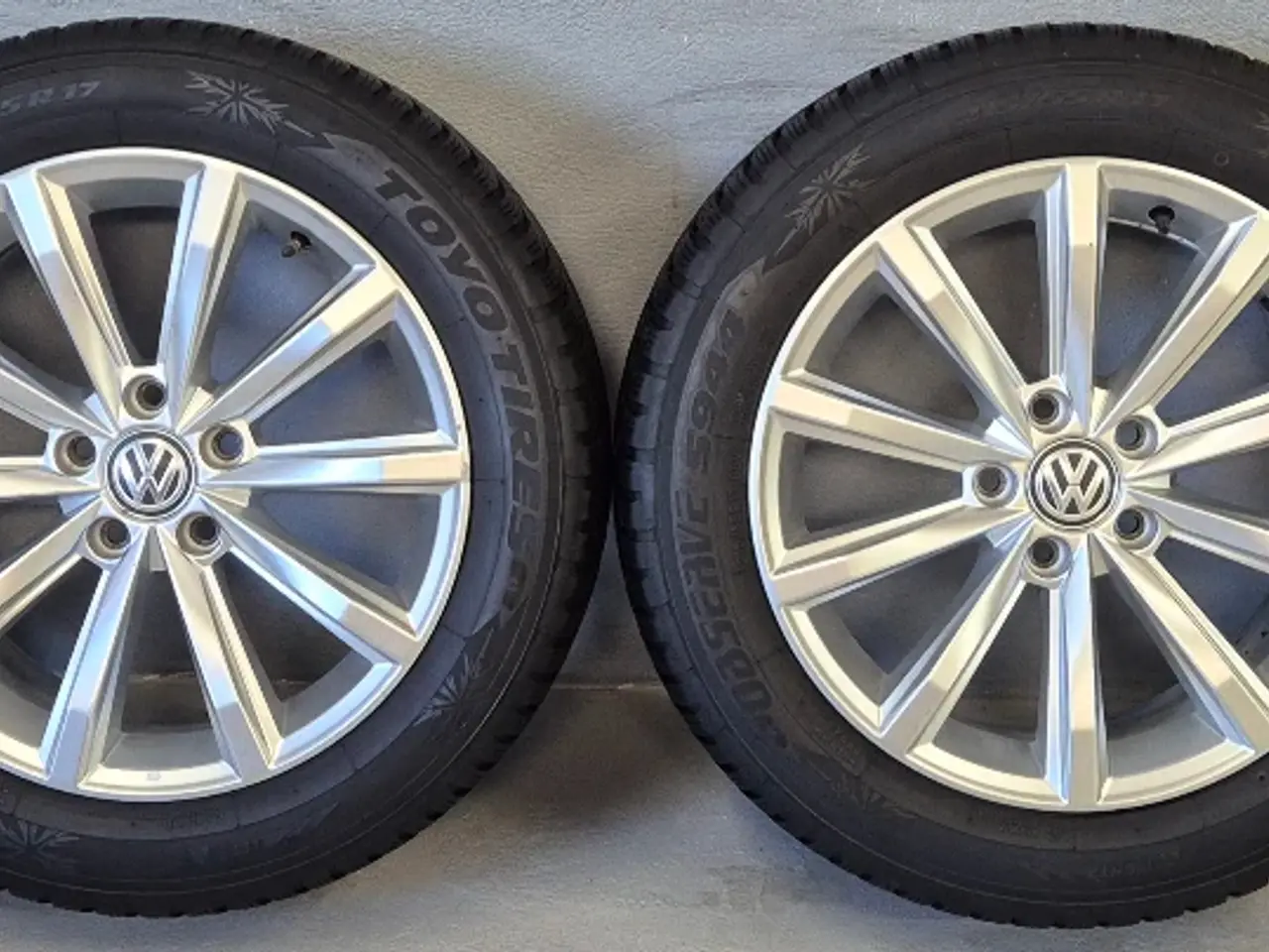 Billede 10 - VW "LONDON" MODEL ORIGINAL ALUFÆLGE MED VINTERDÆK