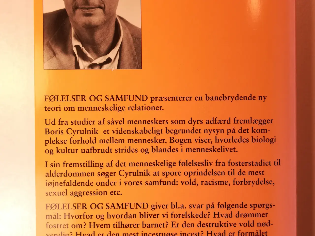 Billede 3 - FØLELSER OG SAMFUND, af Boris Cyrulnik