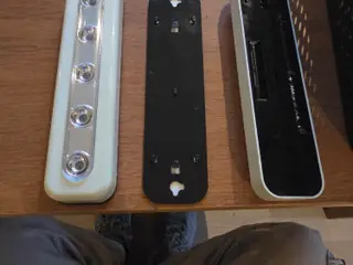 5 led tryk lampe på batteri
