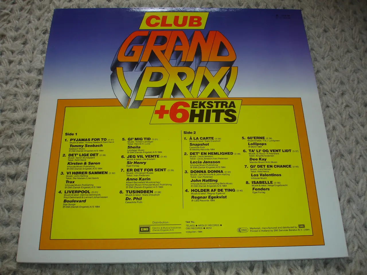 Billede 3 - (Sender gerne) Club Grand Prix + 6 Ekstra Hits