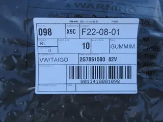 VW TAIGO Gummimåttesæt