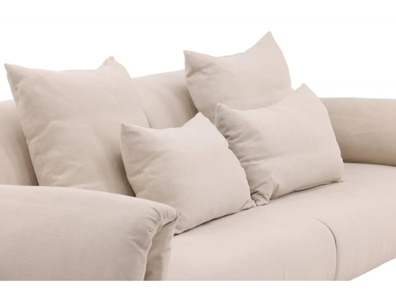 Billede 3 - ockero 3 personers Sofa - Beige og Hvid
