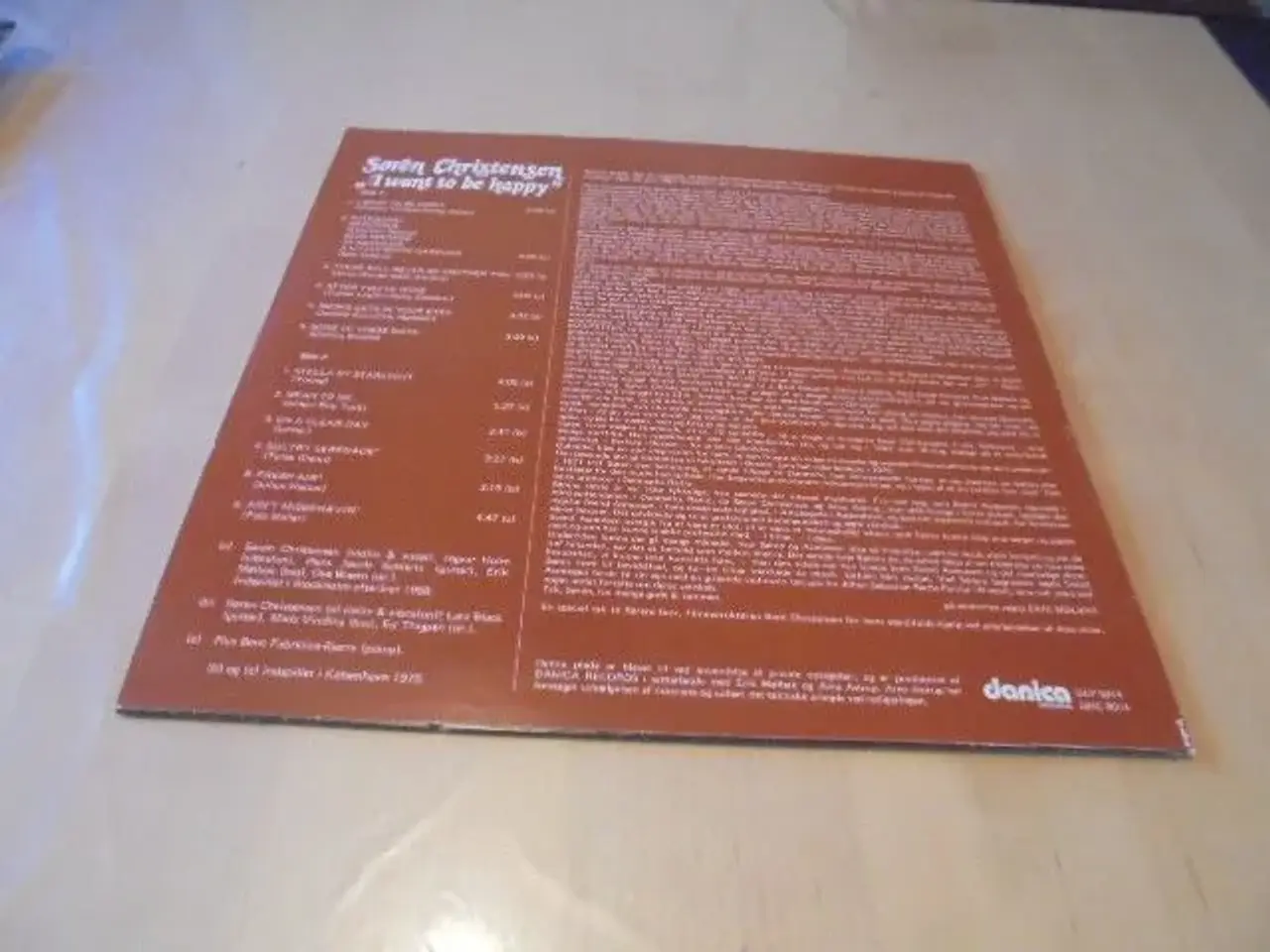 Billede 2 - LP - Søren Christensen - I want to be Happy