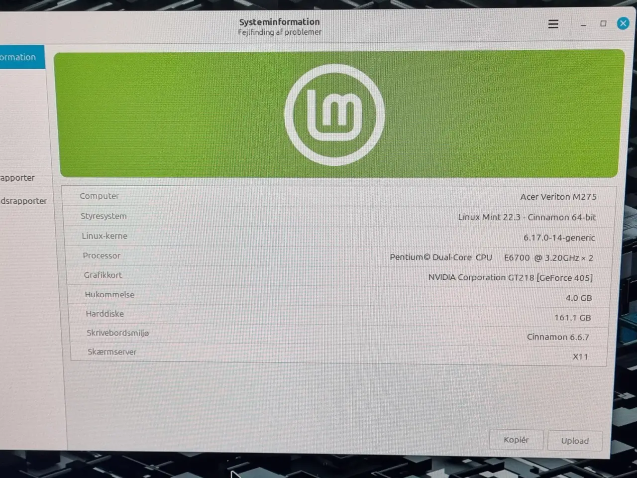 Billede 3 - Acer/Packard Bell stationær pc med Linux Mint