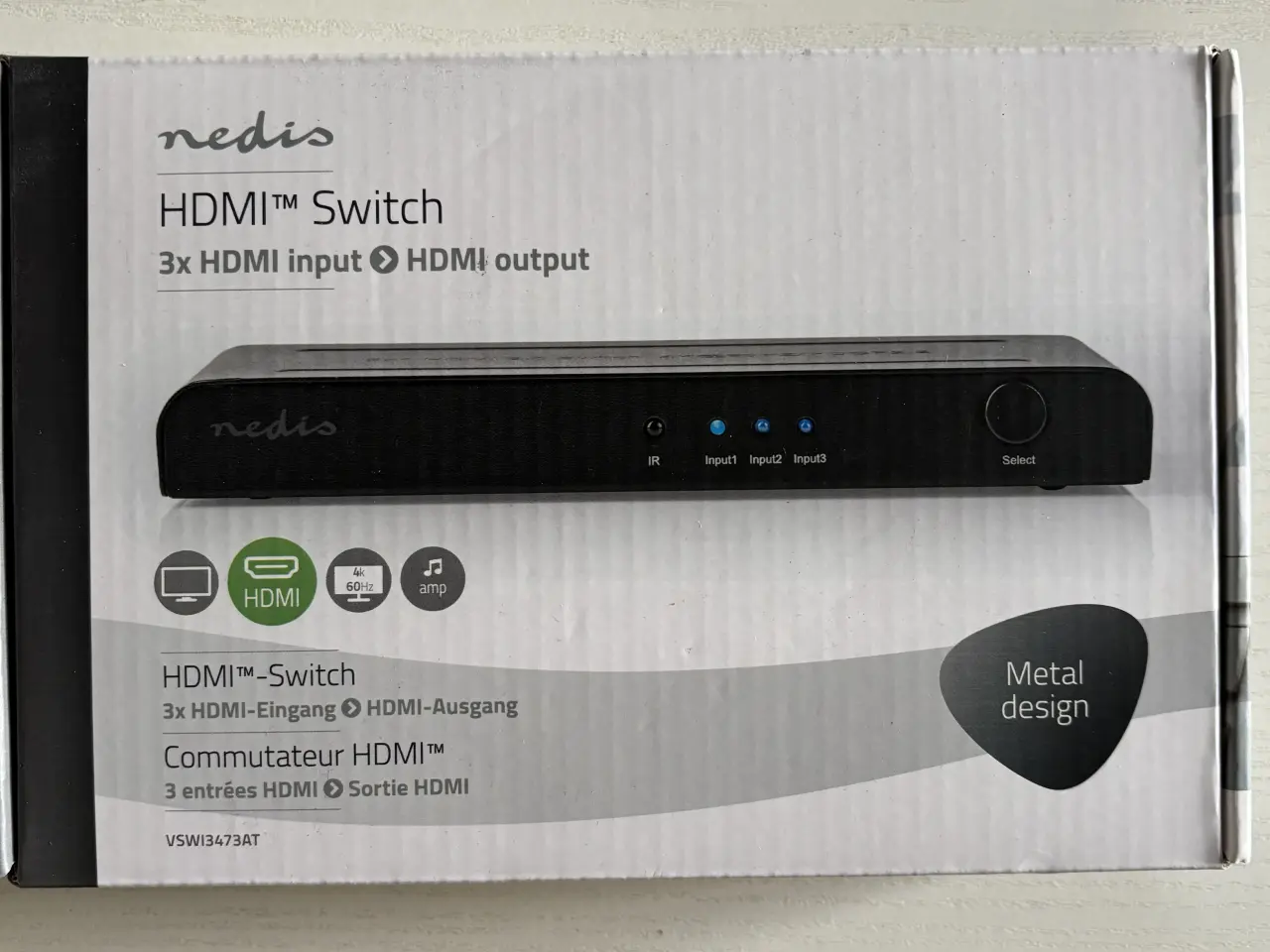 Billede 1 - Nedis HDMI Switch, 3xHDMI input og HDMI output