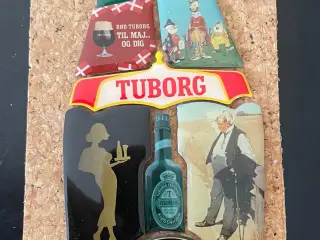 Komplet sæt Tuborg pins som samlet er en øl flaske
