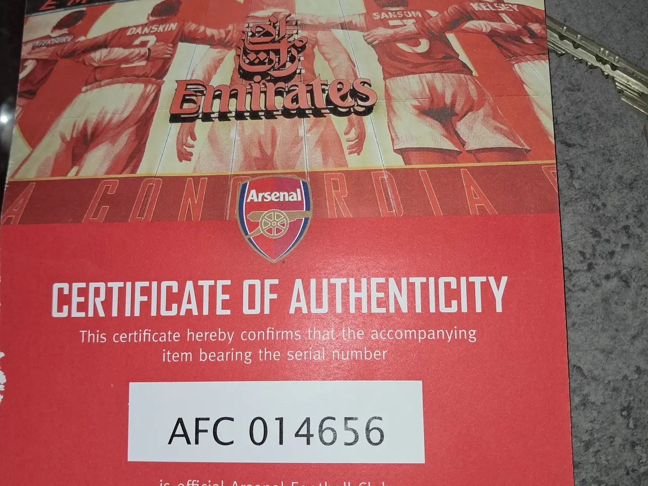Billede 3 - Arsenal 2021 /22 med bla saka og ødegaard 