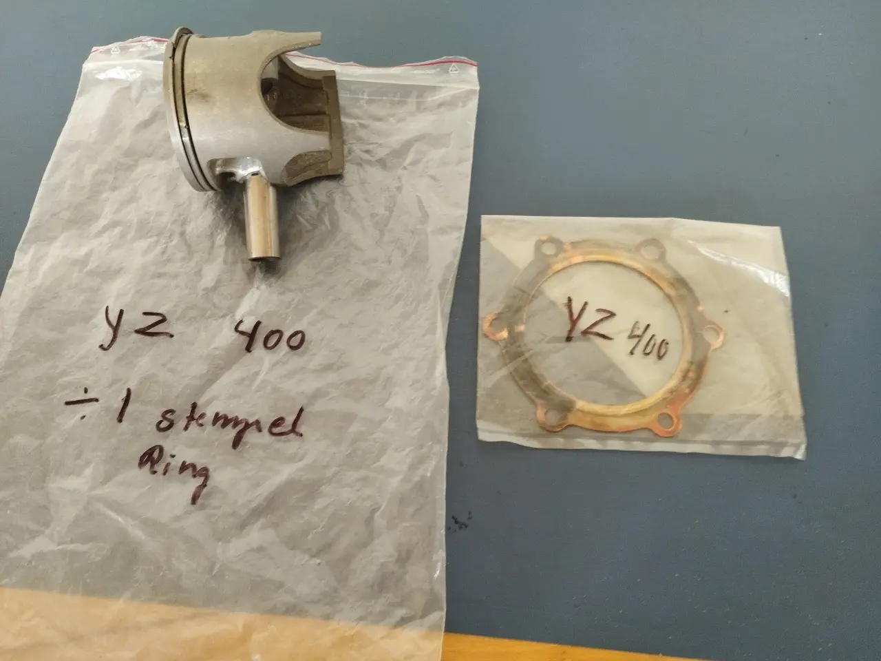 Billede 2 - Stempel til Yamaha YZ 400 crosser mangler ring. 