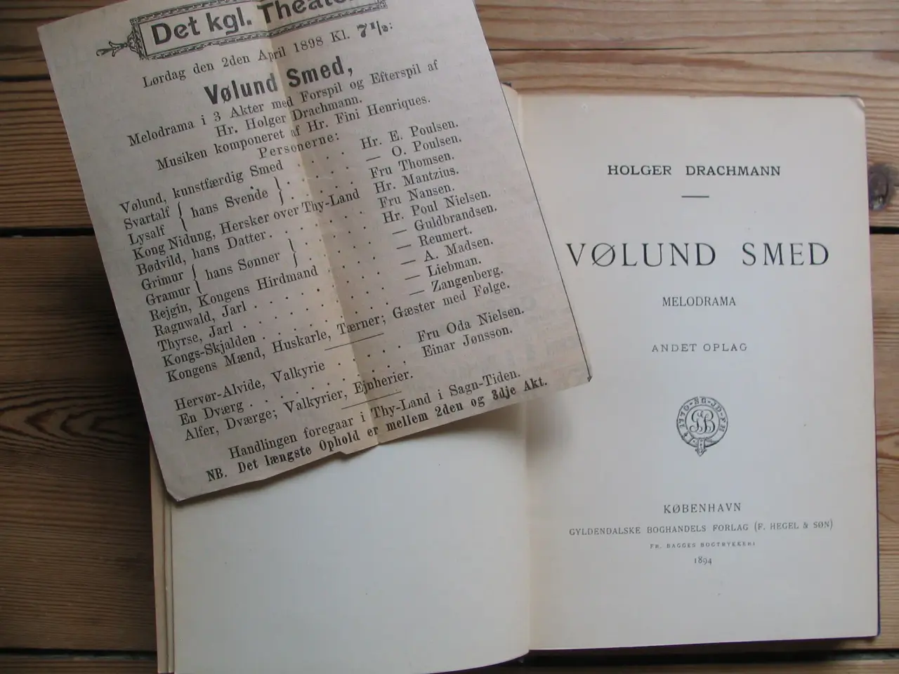 Billede 3 - Holger Drachmann. Vølund Smed, 1894
