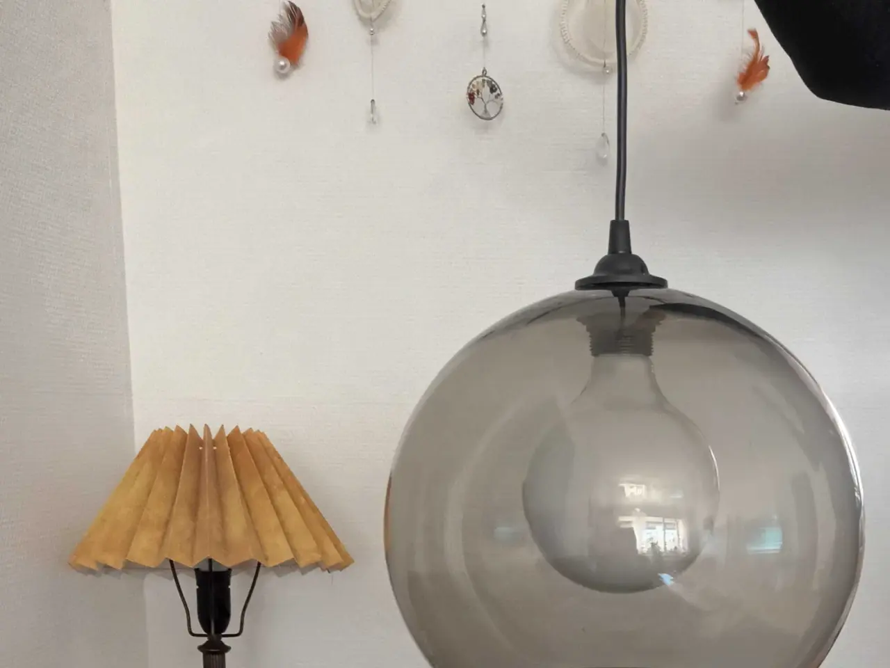 Billede 1 - Cafépendel røgfarvet glas ø30 cm