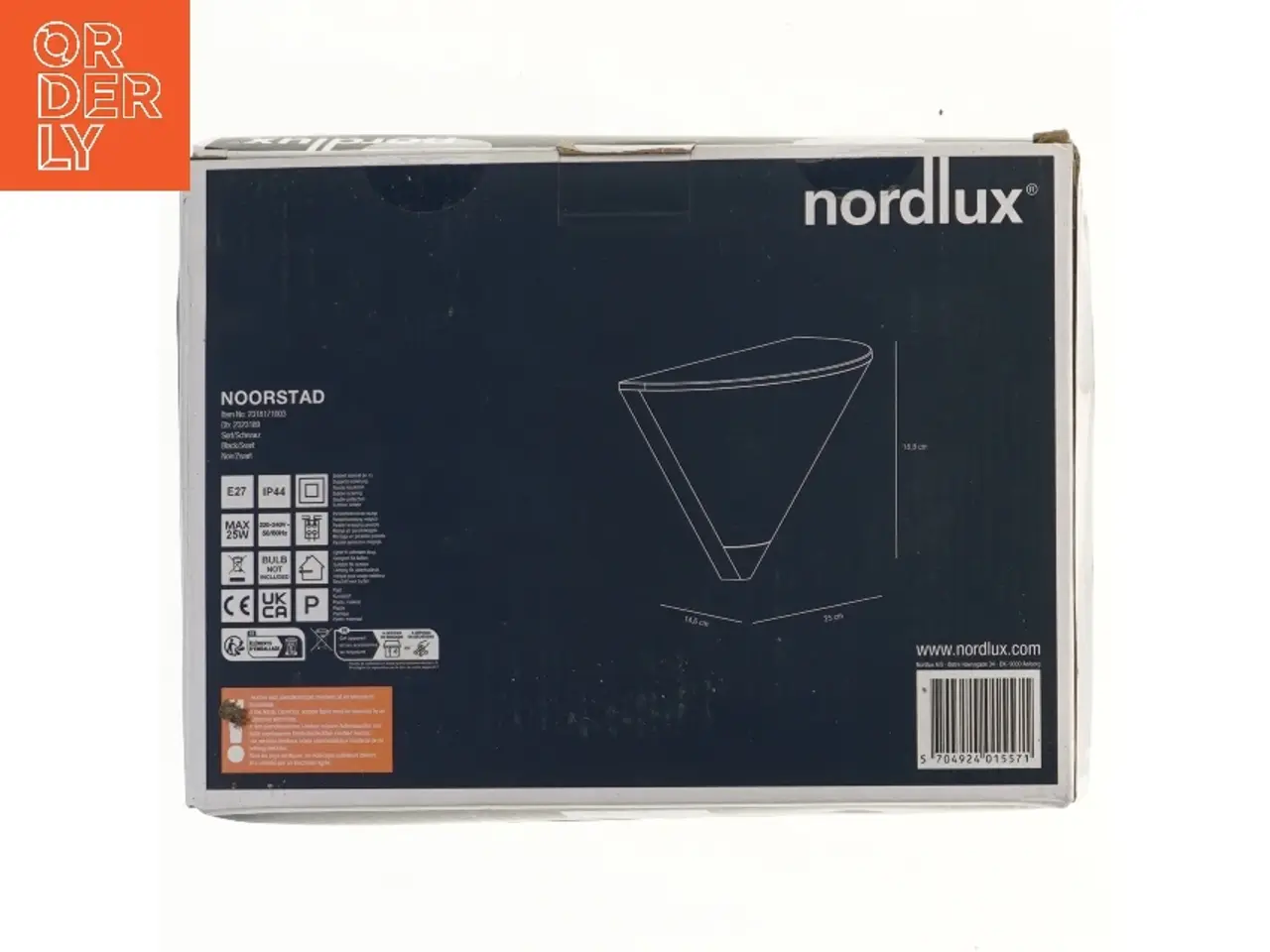 Billede 2 - Nordlux Noorstad udendørsvæglampe fra Nordlux (str. 18,8x25x14,6 cm)