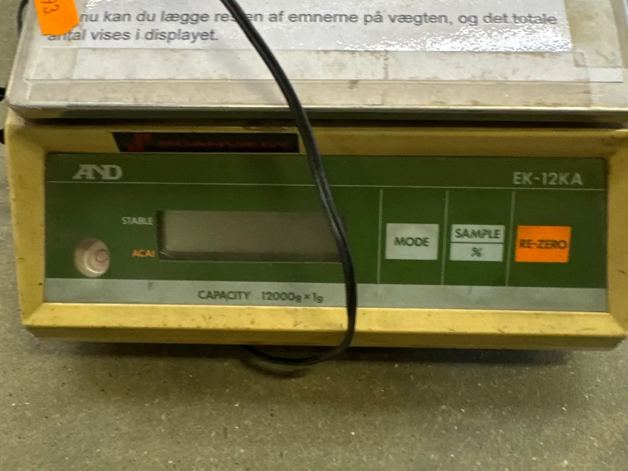 Billede 4 - Bordvægt A&D EK-12KA