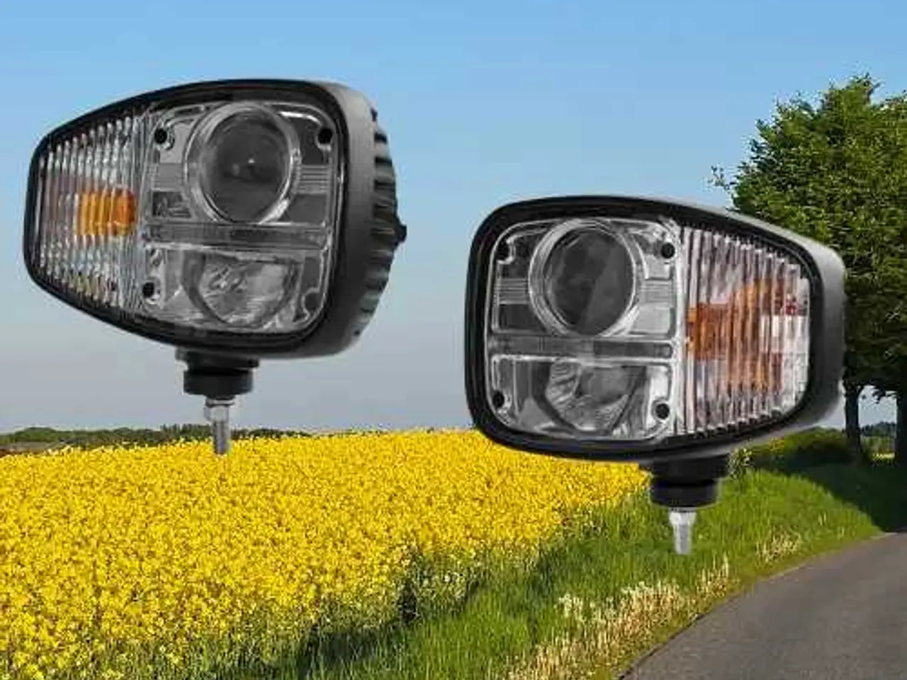 Billede 1 - LED forlygter 12/24V E-godkendt, IP68