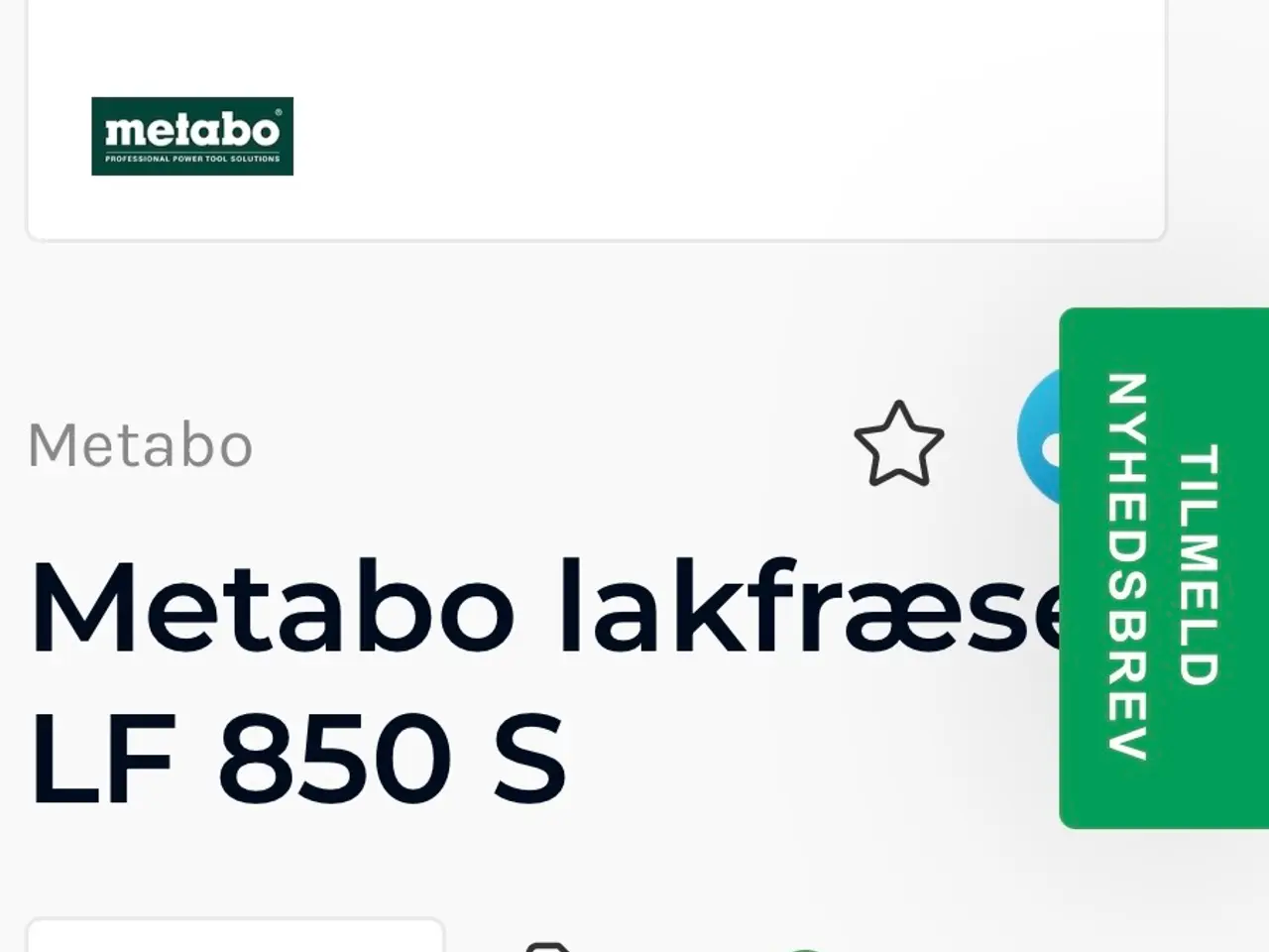 Billede 1 - Metabo lakfræser