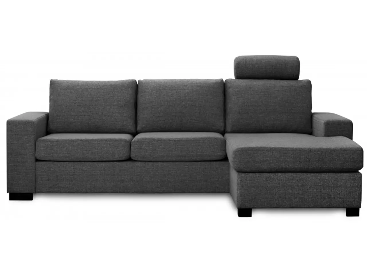 Billede 3 - Detroit Chaiselong sofa mørkegrå vendbar