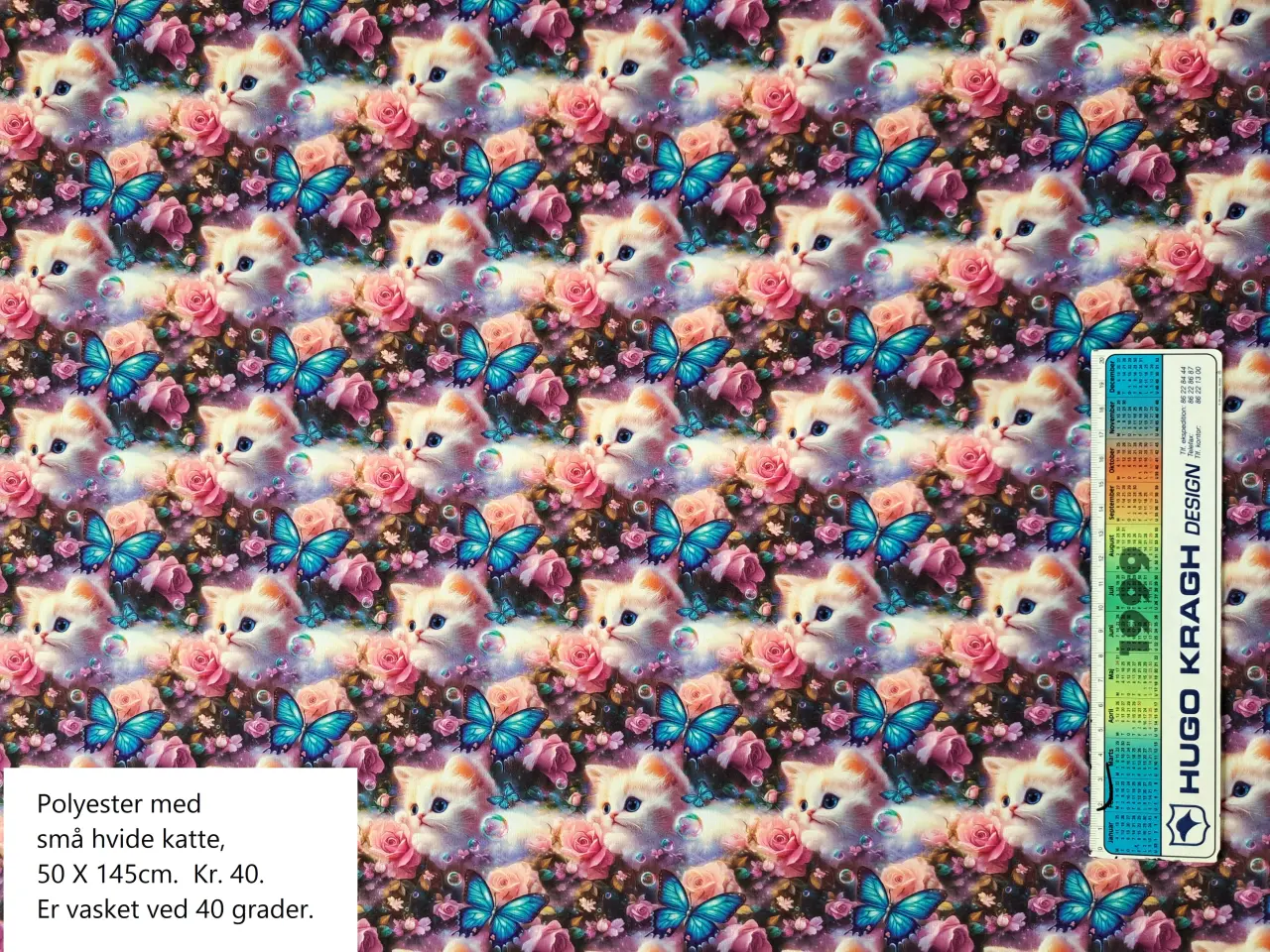 Billede 4 - Polyester og bomuldsstof.