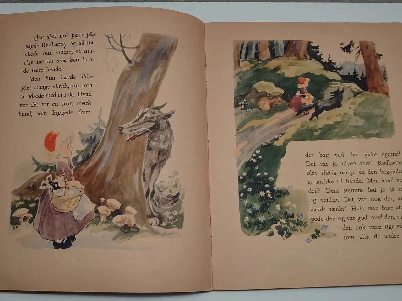 Billede 3 -  Grimm: Rødhætte. ill. Nils Hansson. før 1948