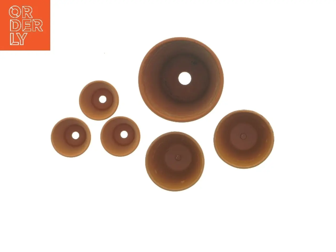 Billede 3 - Terracotta urtepotter, 6 stk (str. 6 stk Ø 5 & 7 & 10 cm)