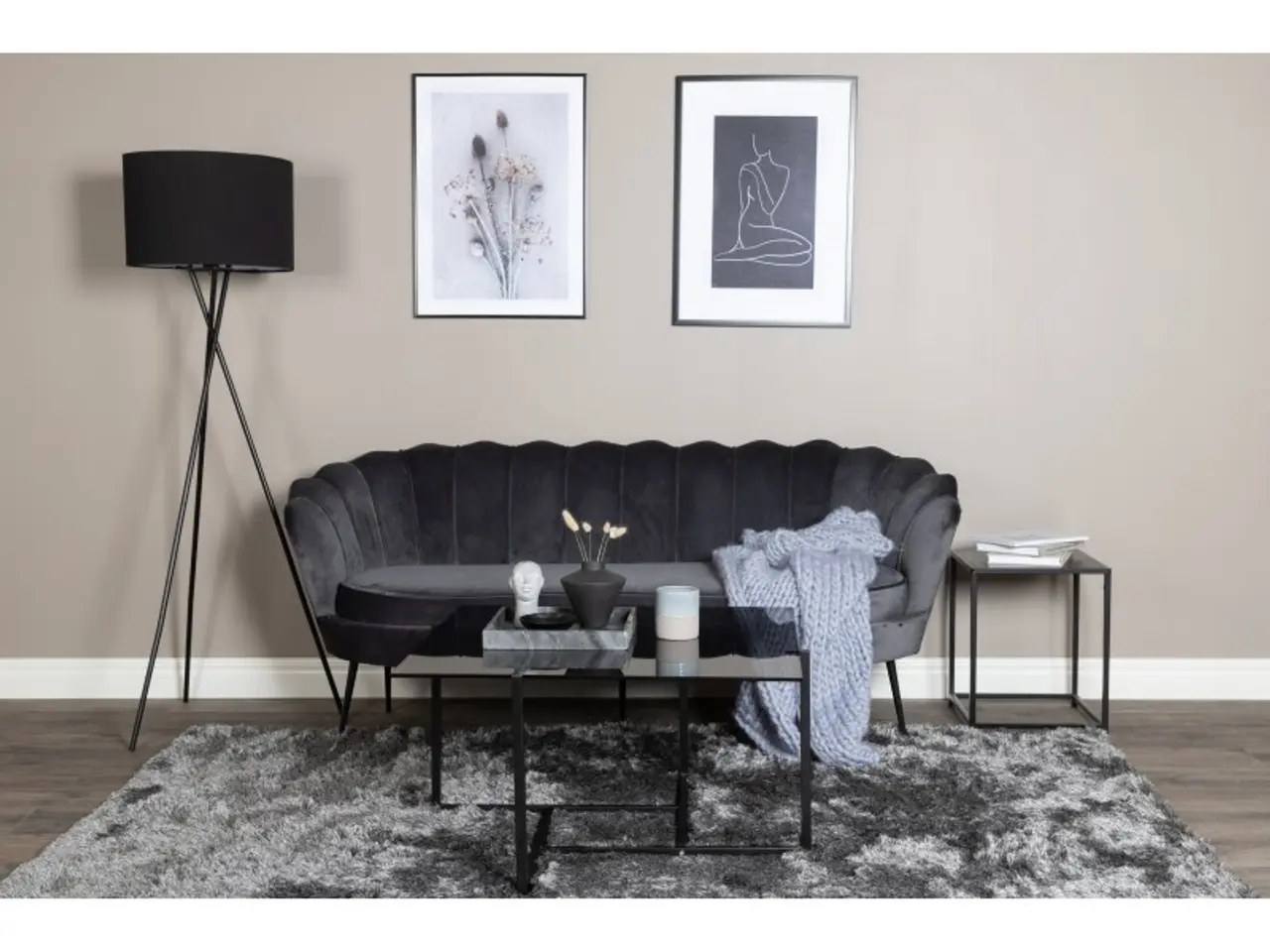 Billede 3 - Calais 3 personers Sofa - Sort og Mørkegrå
