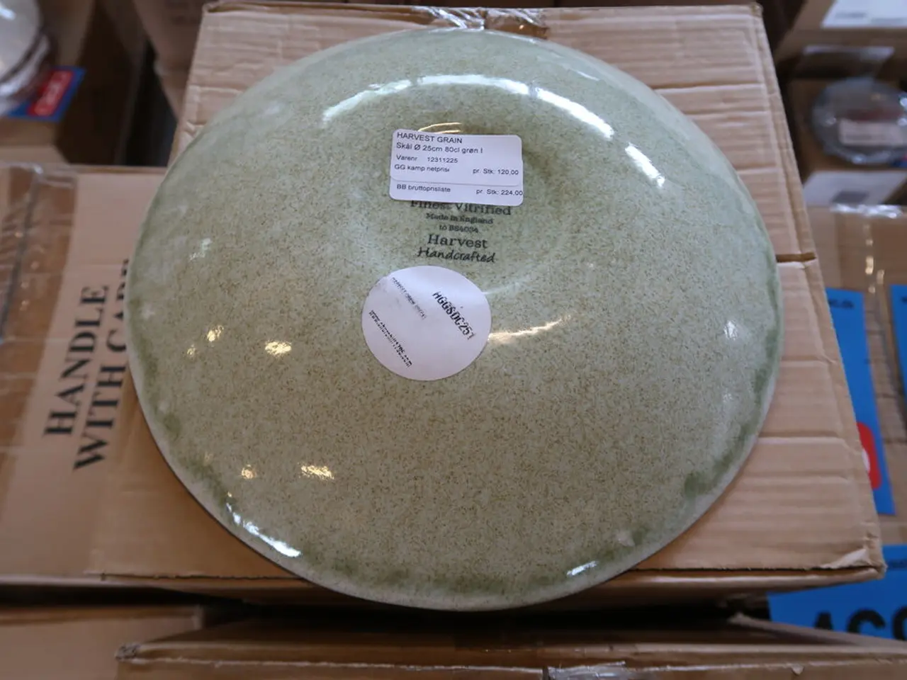 Billede 5 - 66 stk. Dudson Harvest Grain skål, grøn, 80 cl, ø25 cm