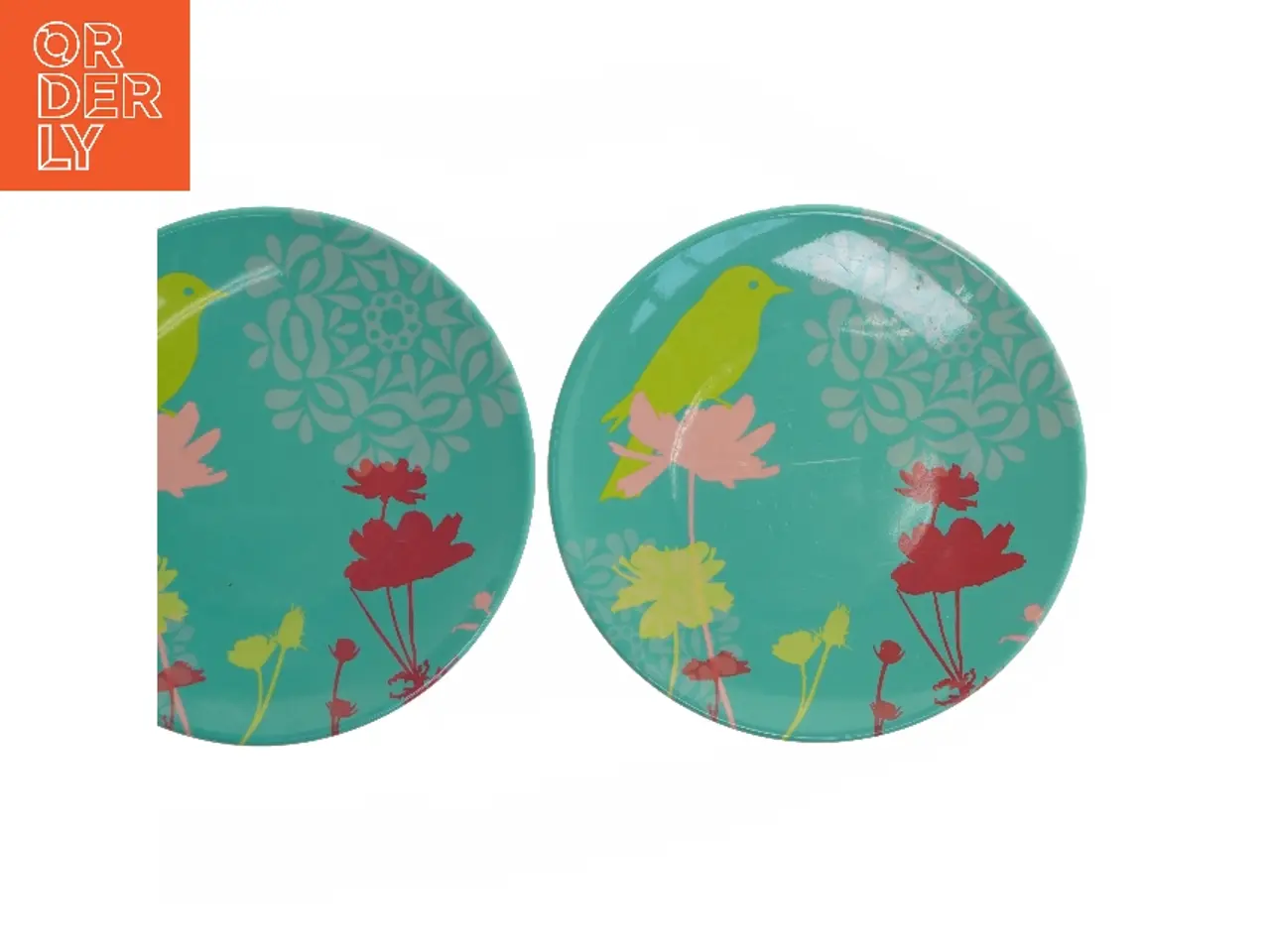 Billede 4 - Dekorative tallerkener med fuglemotiv (str. Ø. 23 cm. 2 styk)