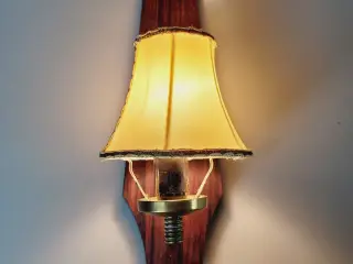 ⭐️· Retro væglampe i palisander og messing