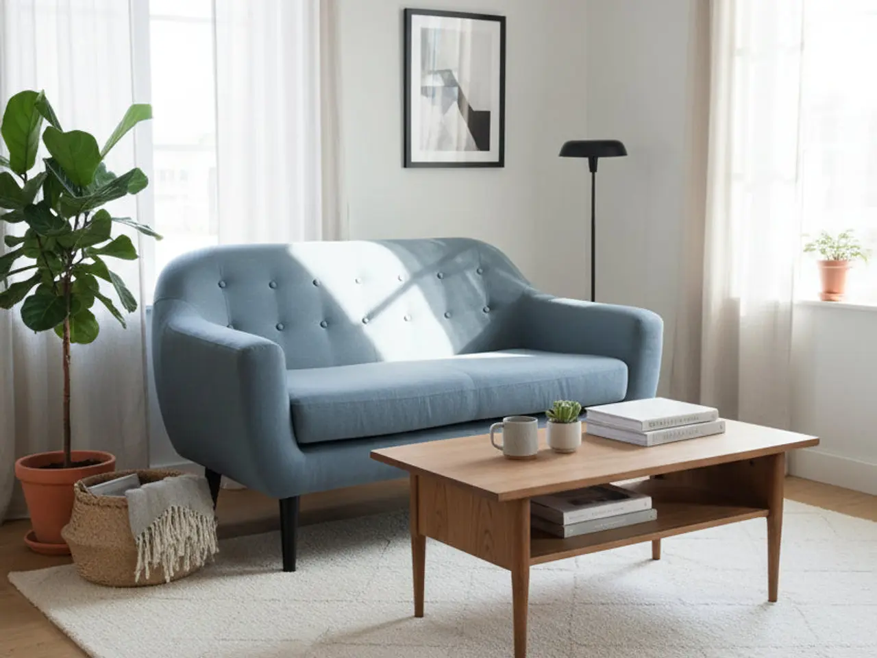 Billede 2 - Idemøbler Walden Sofa – Blå/Sort Stel