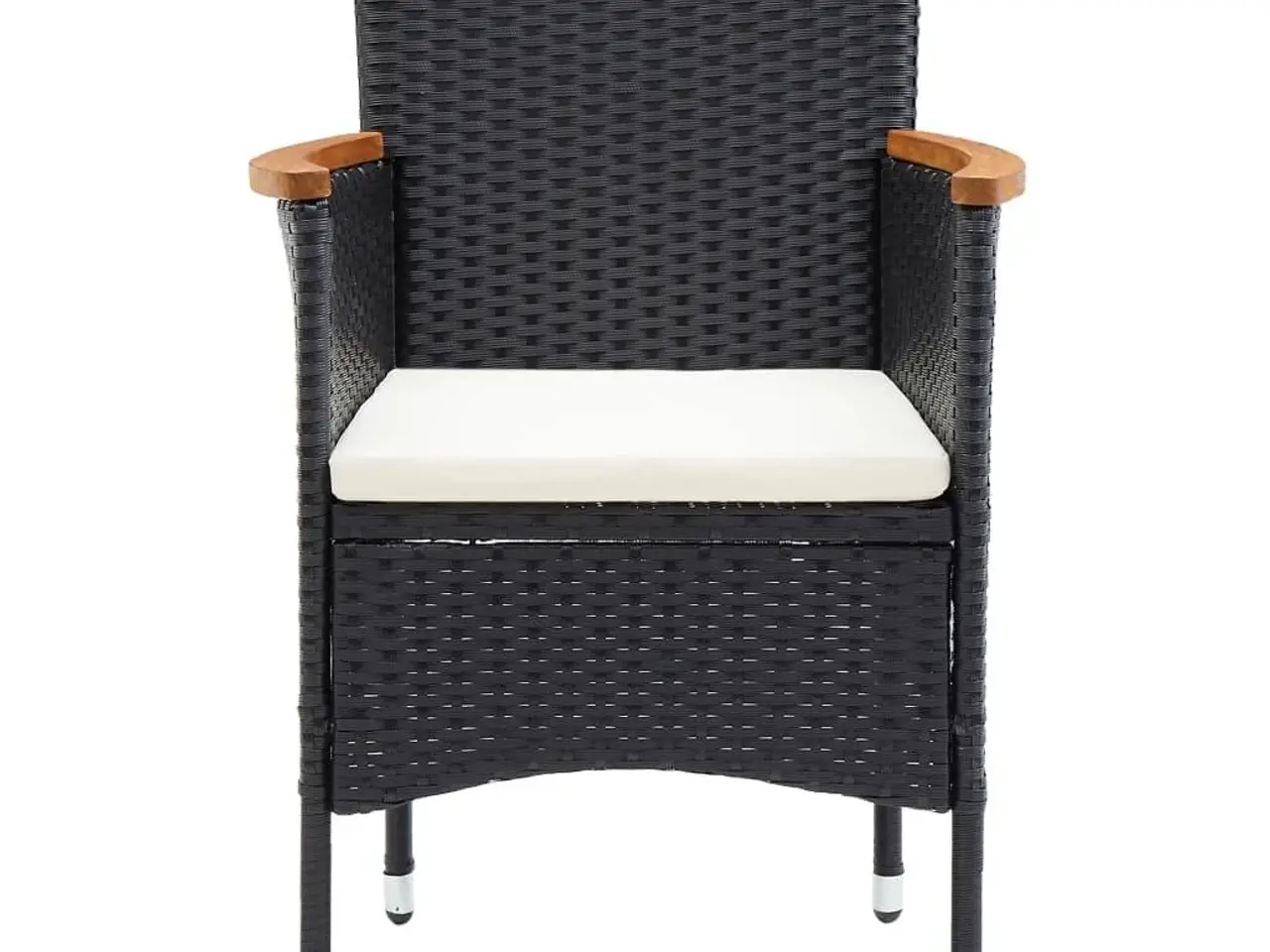 Billede 4 - Havestole 4 stk. polyrattan sort