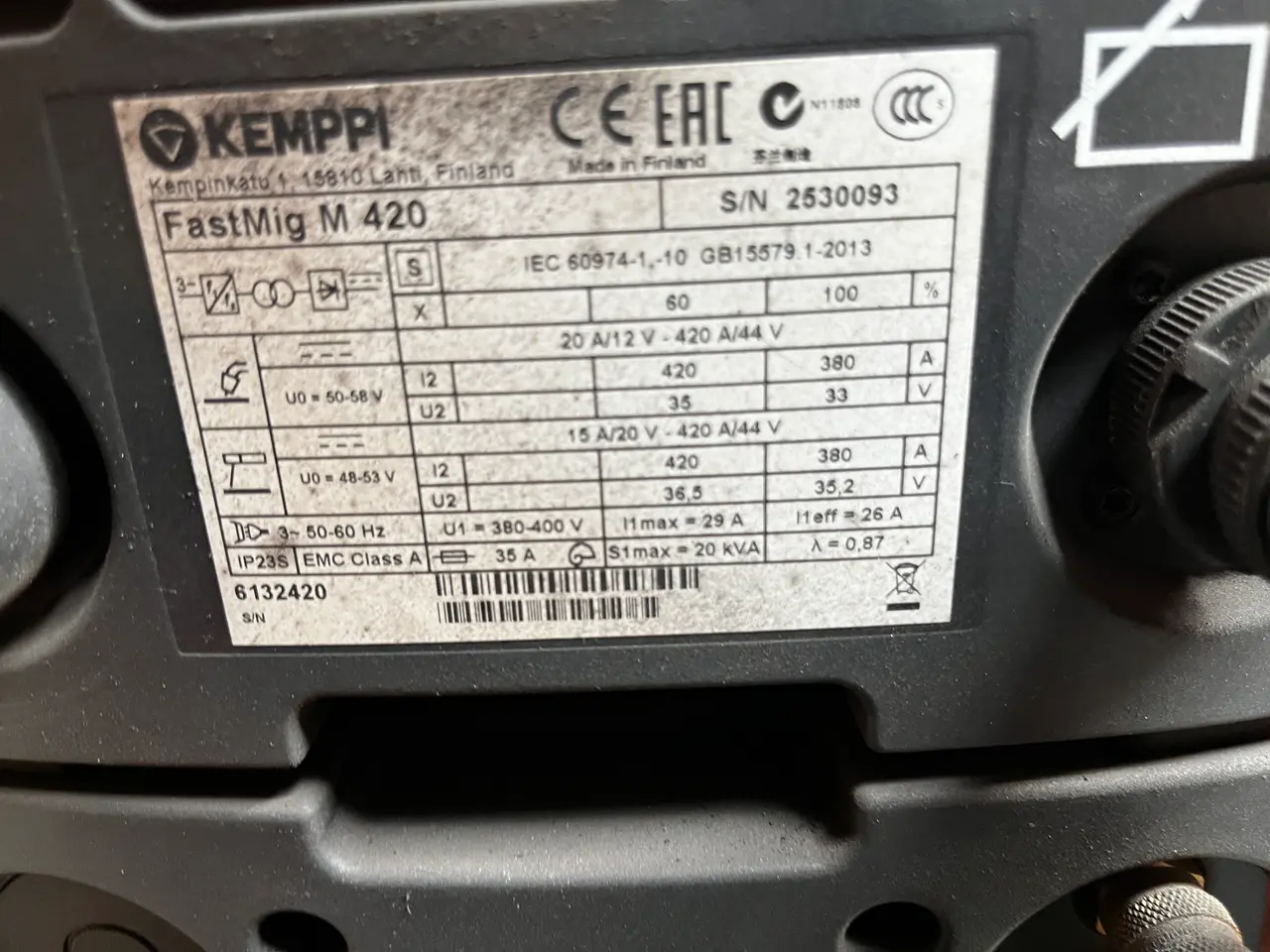 Billede 5 - TIG-svejser KEMPPI FASTMIG MXF65