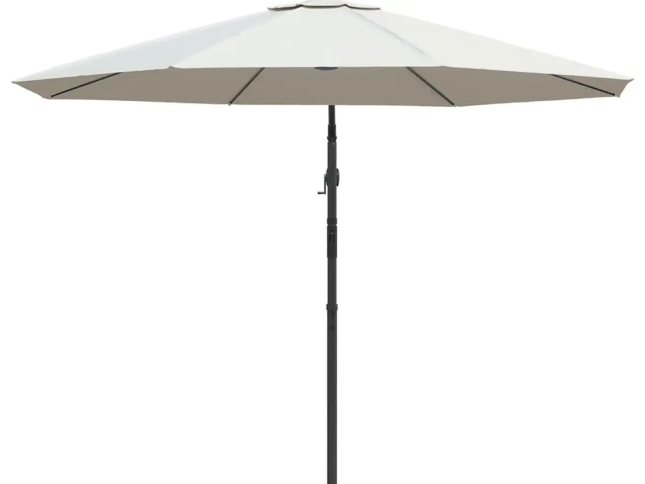 Billede 7 - Hængeparasol med LED-belysning 300 cm - sandfarvet, metalstang