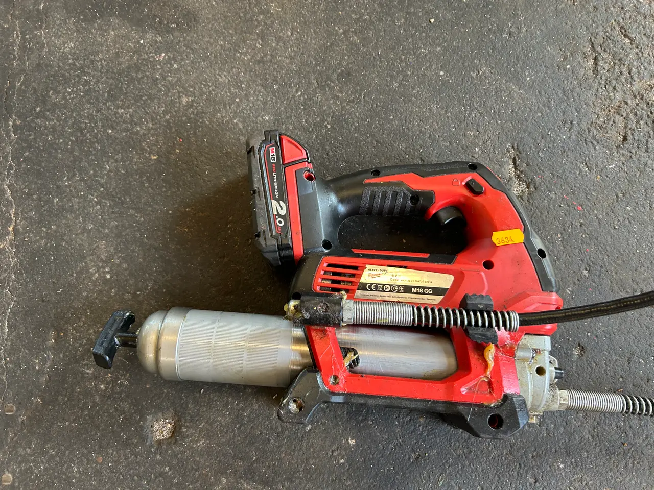Billede 2 - Akku. Fedtsprøjte MILWAUKEE M18 GG
