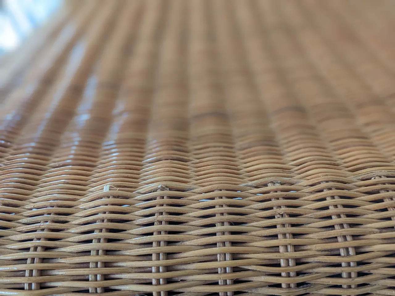 Billede 6 - 6 spisestuestole i rattan i god stand