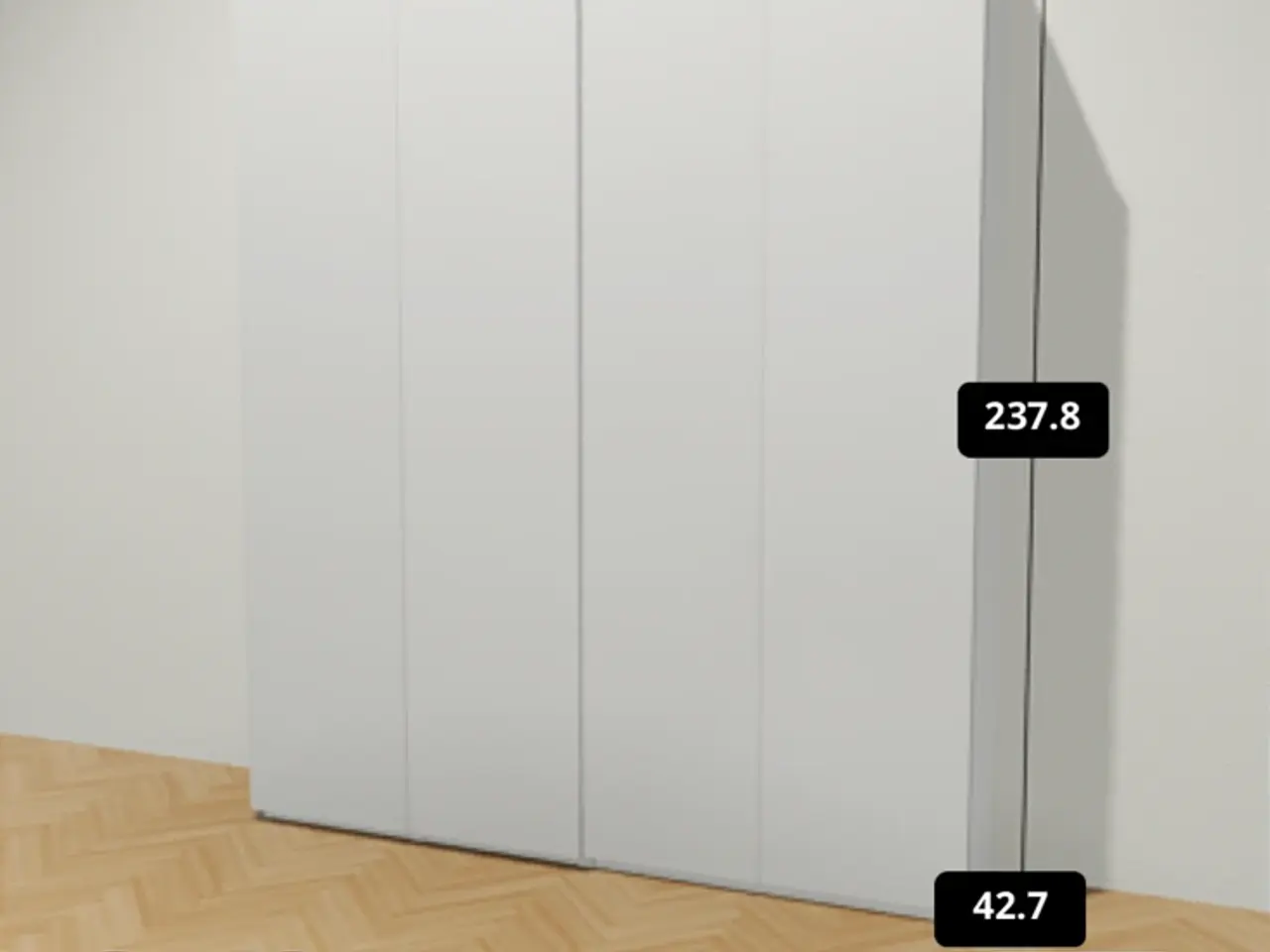 Billede 6 - PAX garderobeskab fra IKEA med skydedøre