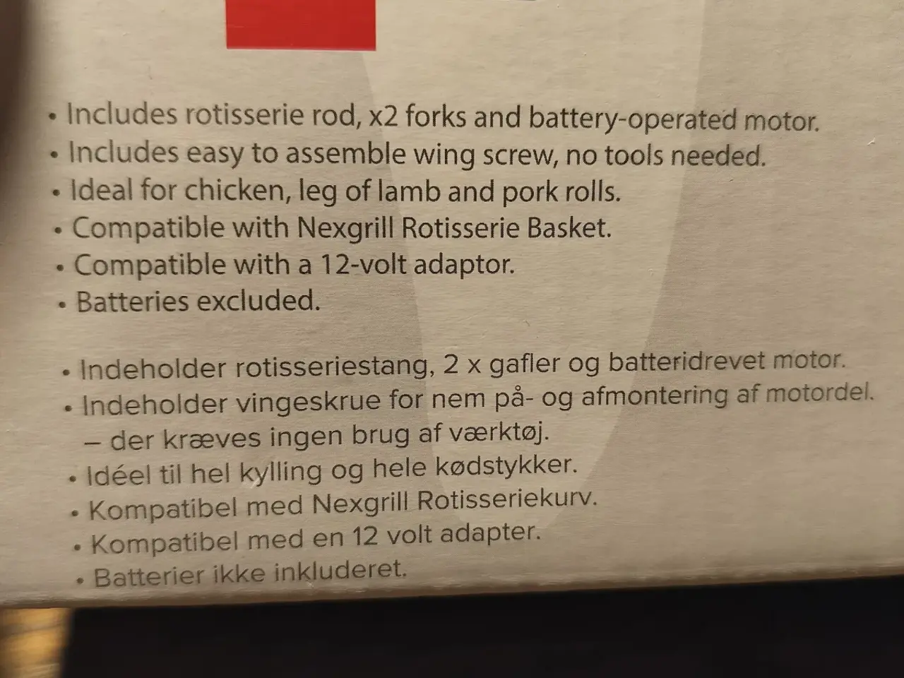 Billede 3 - rotisserie kit fra nexgrill