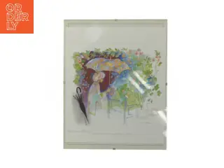 Glasramme med kunstprint (str. 30x24 cm)