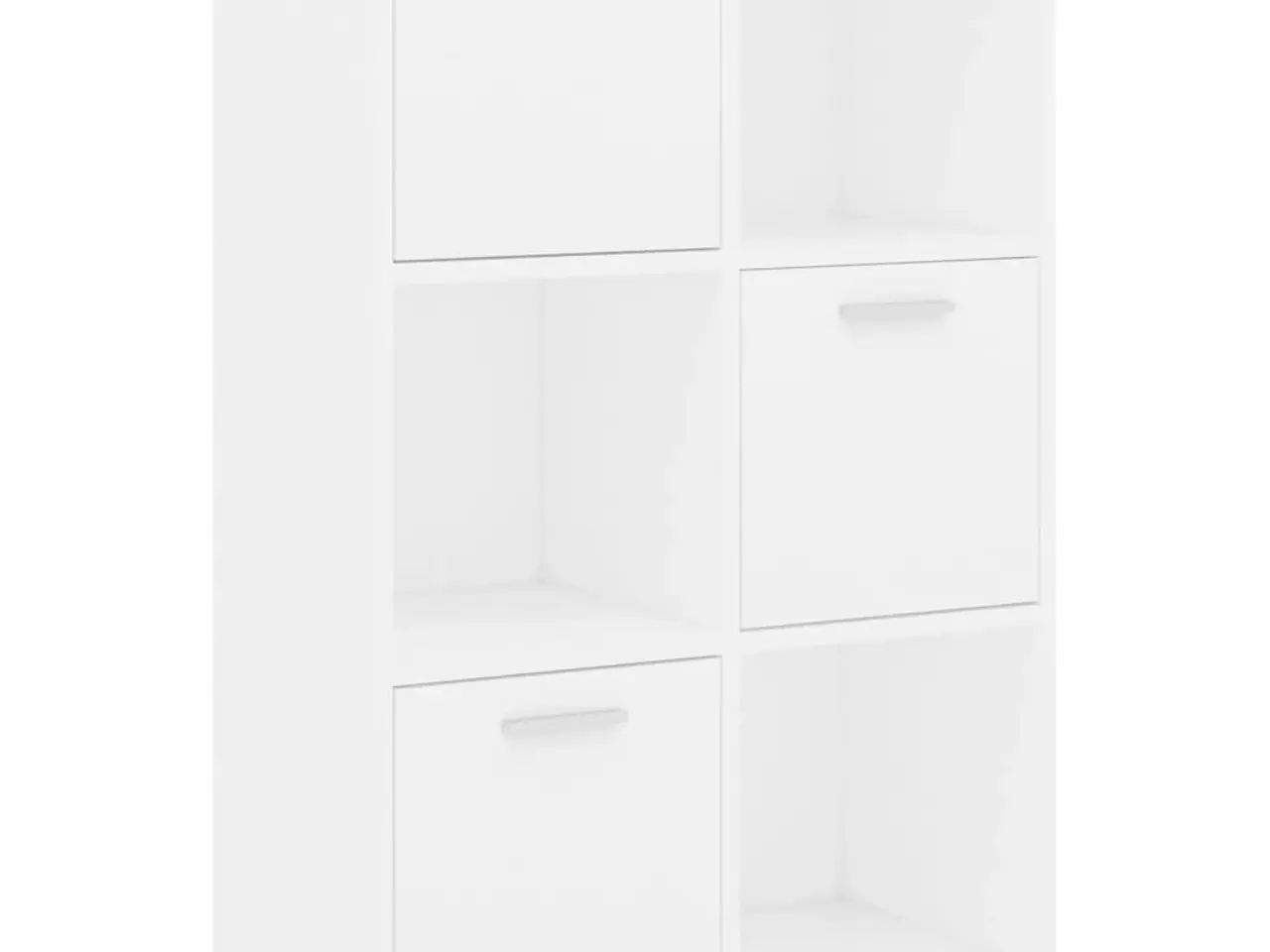 Billede 2 - Kontorreol 60x29,5x90 cm konstrueret træ hvid