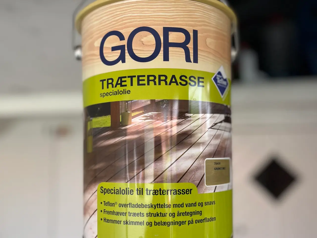 Billede 1 - GORI TRÆTERRASSE SPECIALOLIE M/TEFLON - GRØN