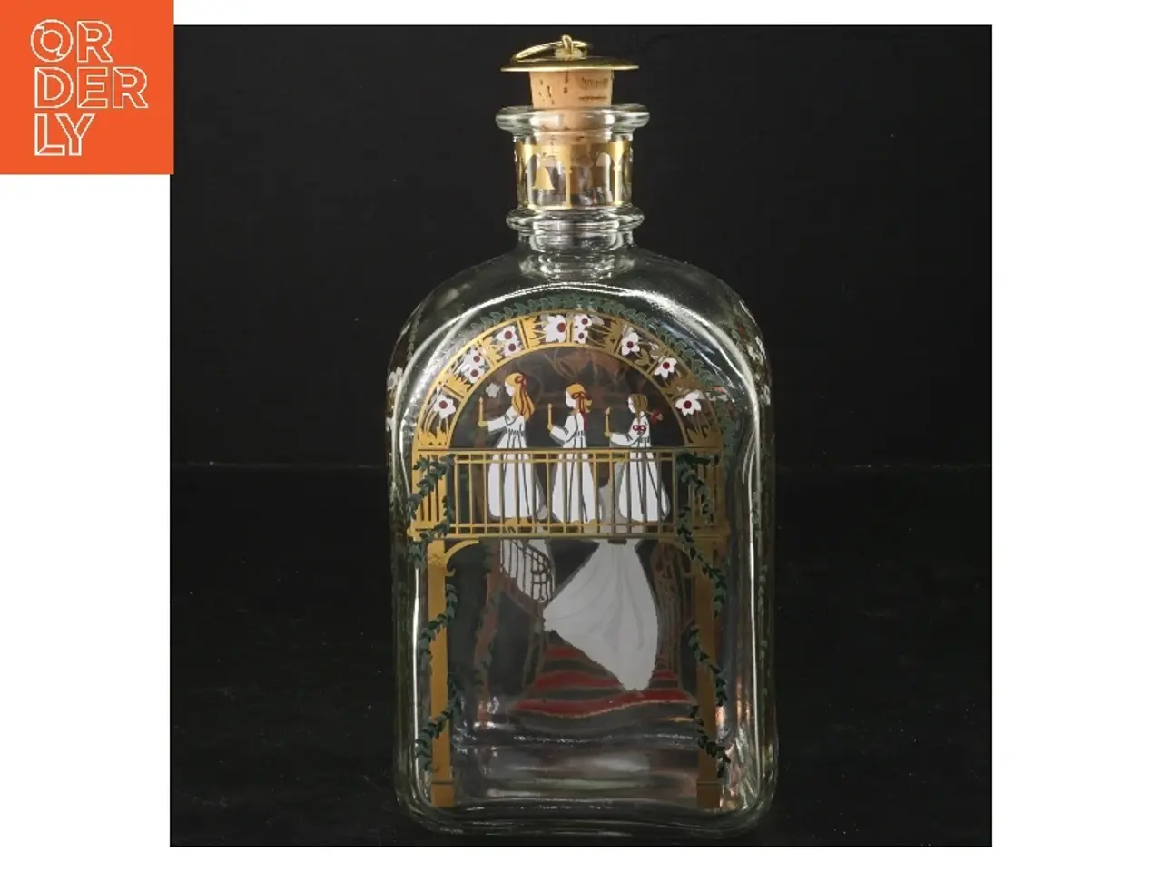 Billede 1 - Holmegaard juleflaske fra 2001 (str. 20x10x7,5 cm)