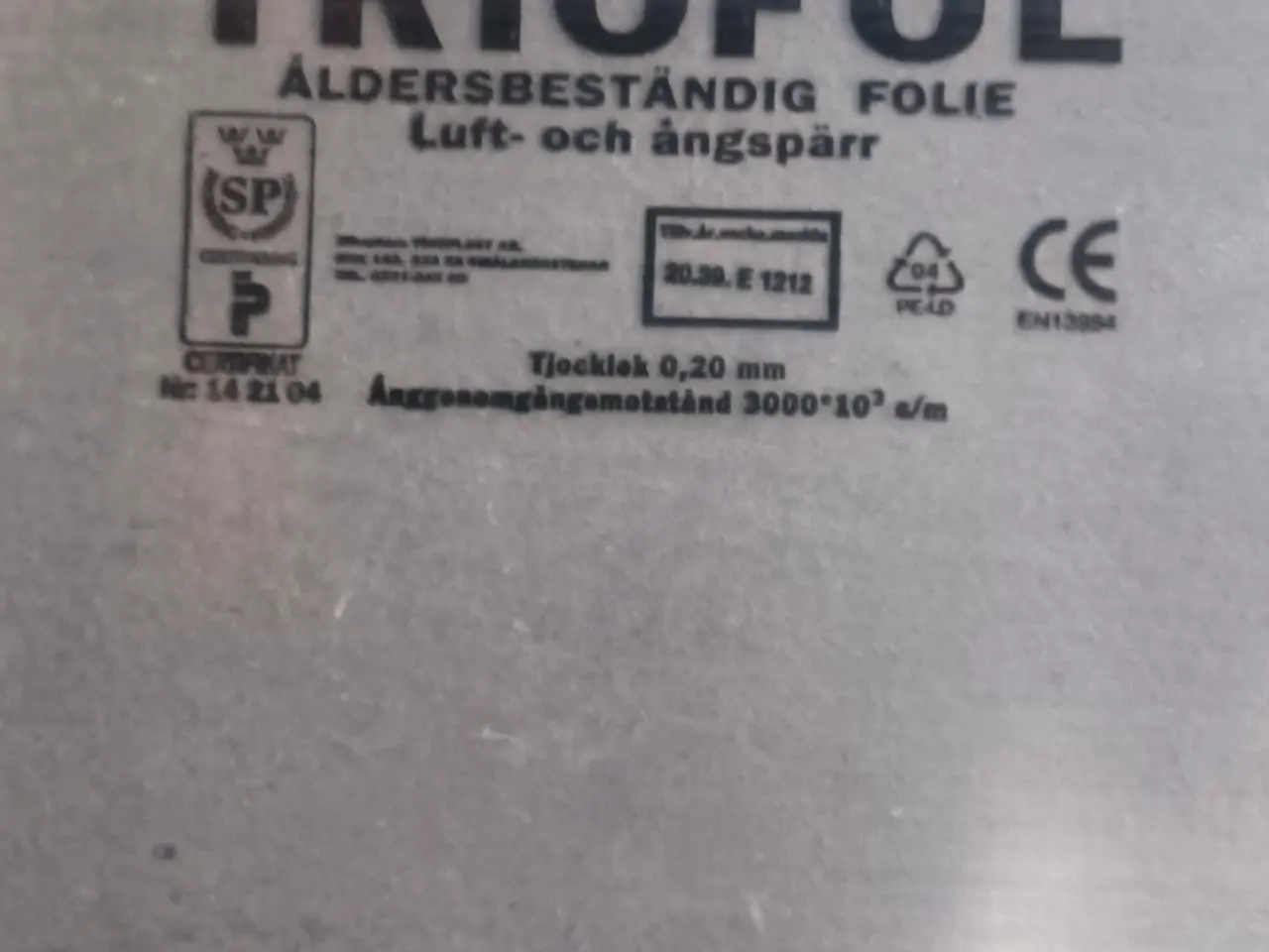 Billede 1 - 0,20mm dampspærre
