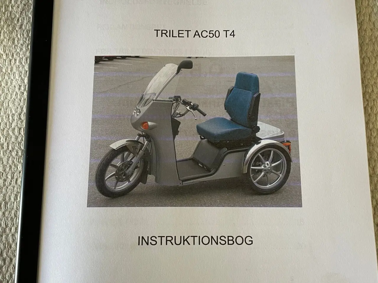 Billede 3 - Trilet Handicap knallert Instruktions bog